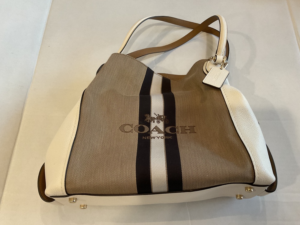 Coach Horse and Carriage Jacquard Edie Shoulder Bag Style number 31698 - Picture 2 of 15